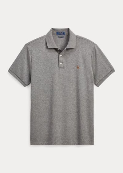 Polos Polo Ralph Lauren Hombre Grises - Classic Fit Soft Cotton - HEIUQ2618